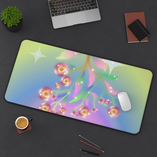 Virtual Flowers Gaming Desk Mat - Large Mouse Pad 31" x 15.5"