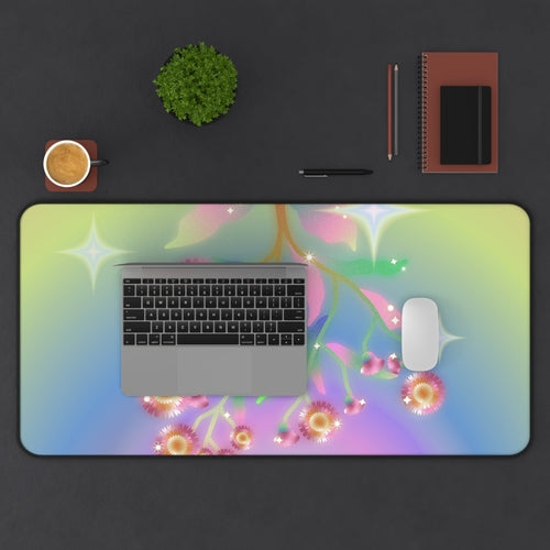 Virtual Flowers Gaming Desk Mat - Large Mouse Pad 31" x 15.5"