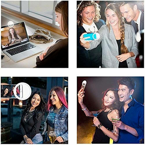 Portable Selfie Ring Light - Clip-On LED Light for Phone, Tablet & Laptop