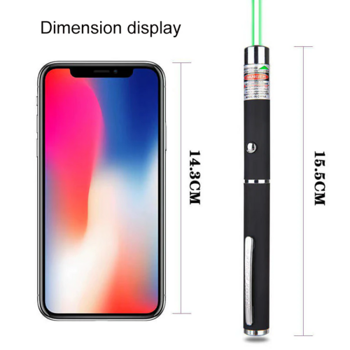 3-Pack Laser Pointer Pens - Green, Blue & Red Visible Beam Pointers