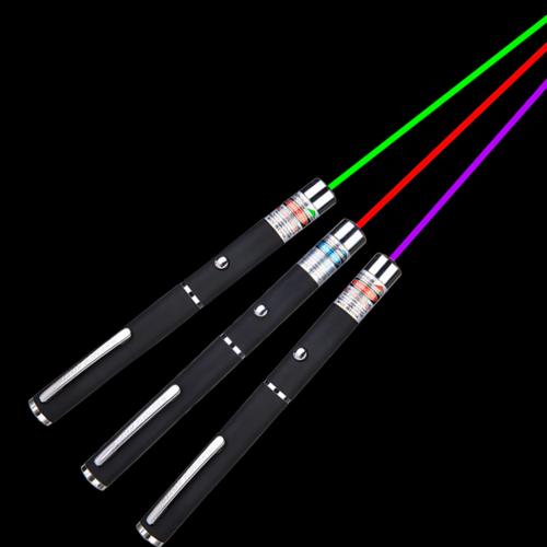 3-Pack Laser Pointer Pens - Green, Blue & Red Visible Beam Pointers