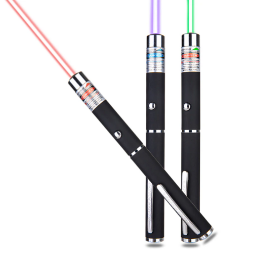 3-Pack Laser Pointer Pens - Green, Blue & Red Visible Beam Pointers