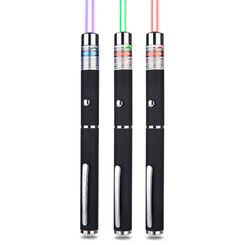 3-Pack Laser Pointer Pens - Green, Blue & Red Visible Beam Pointers