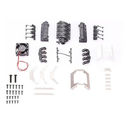 V8 Cooling Fan - Professional Metal Cooling System for RC Cars & Vehicles