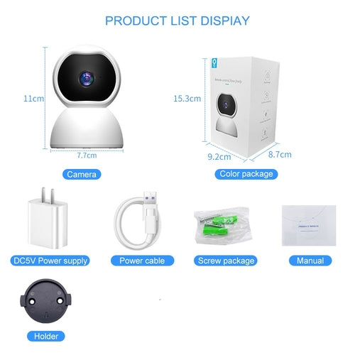 1080P HD Wireless Security Camera - Indoor WiFi IP Camera with Night Vision