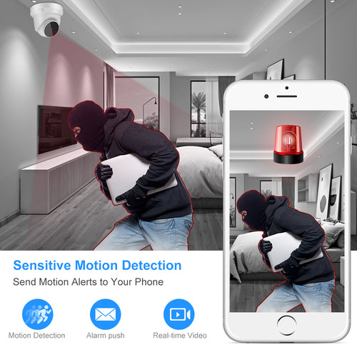 WiFi Baby Monitor Camera - HD Security Camera with Night Vision & Two-Way Audio