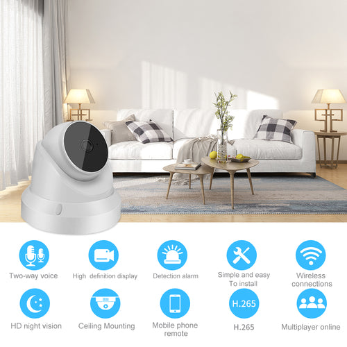 WiFi Baby Monitor Camera - HD Security Camera with Night Vision & Two-Way Audio