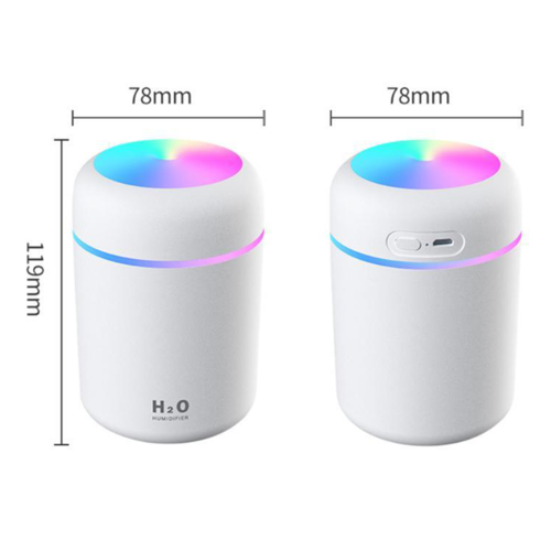 Portable USB Air Humidifier & Aroma Diffuser - Car & Home Essential Oil Mist Maker