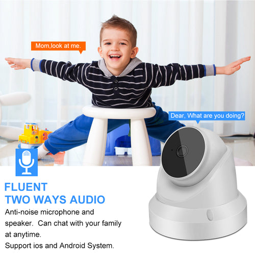 WiFi Baby Monitor Camera - HD Security Camera with Night Vision & Two-Way Audio