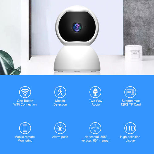 1080P HD Wireless Security Camera - Indoor WiFi IP Camera with Night Vision
