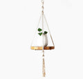 Handmade Macrame Plant Hanger - 45" Boho Wall Hanging Planter
