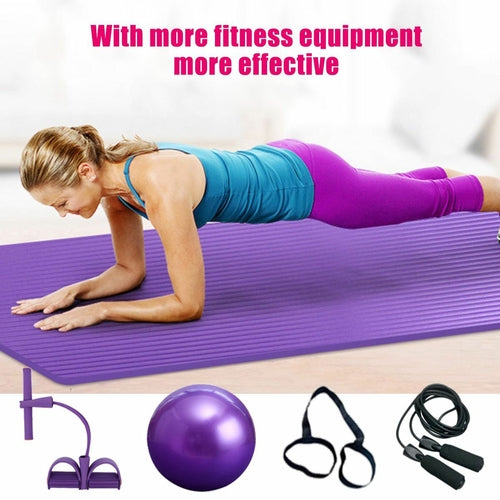 5-Piece Deluxe Yoga Fitness Set - Complete Home Gym Exercise Kit