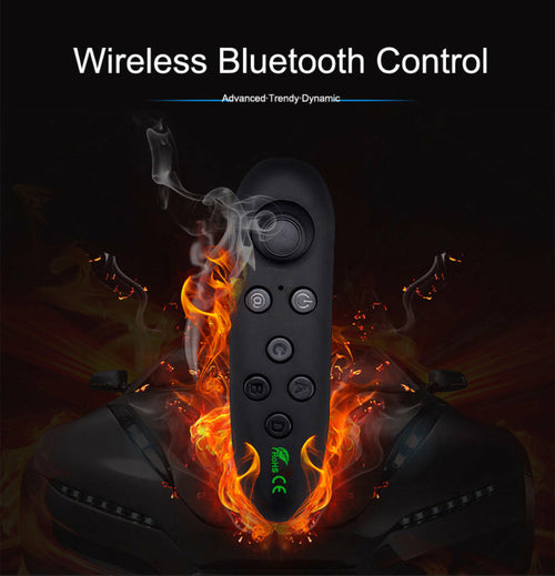 Dragon Flash VR Gaming Headset with Bluetooth Controller - Premium 3D VR