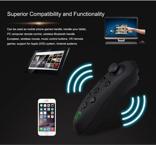 Dragon Flash VR Gaming Headset with Bluetooth Controller - Premium 3D VR